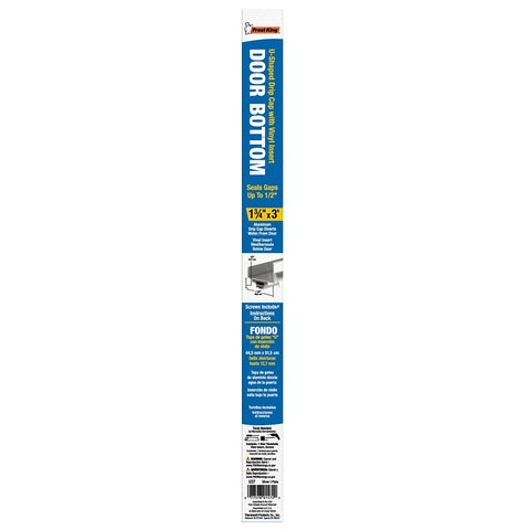 Frost King U37H Door Bottom, 36 in L, 1-3/4 in W, Aluminum