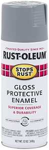 Rust-Oleum 7786830 Rust Preventative Spray Paint, Gloss, Smoke Gray, 12 oz, Can