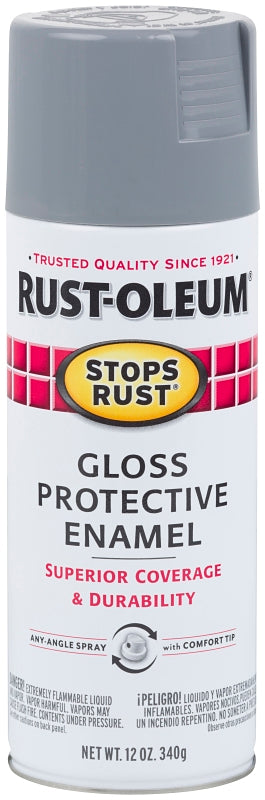 Rust-Oleum 7786830 Rust Preventative Spray Paint, Gloss, Smoke Gray, 1 ...