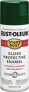 Rust-Oleum 7738830 Rust Preventative Spray Paint, Gloss, Hunter Green, 12 oz, Can