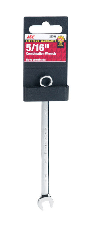Ace Pro Series 5/16 in. x 5/16 in. SAE Alloy Steel Combination Wrench