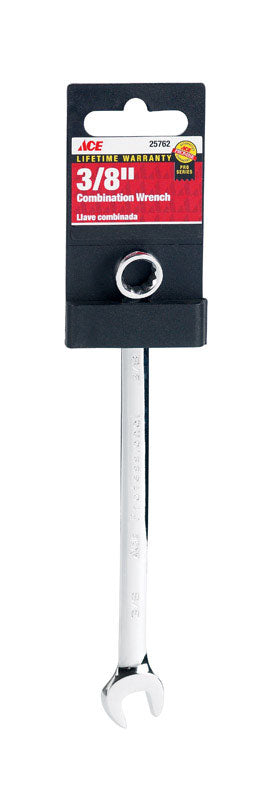 Ace Pro Series 3/8 in. x 3/8 in. SAE Alloy Steel Combination Wrench