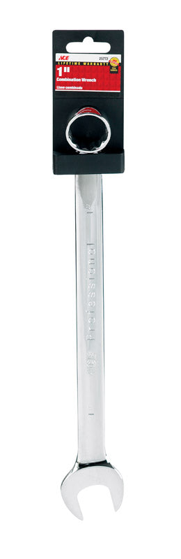 Ace 1 in. x 1 in. SAE Alloy Steel Combination Wrench