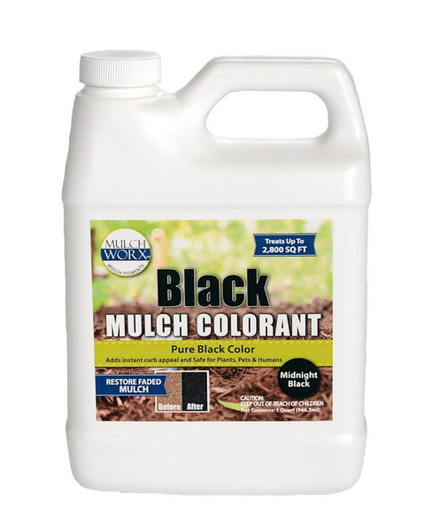 Sanco 60009 Mulch Worx, Liquid, Black, 1 qt Bottle