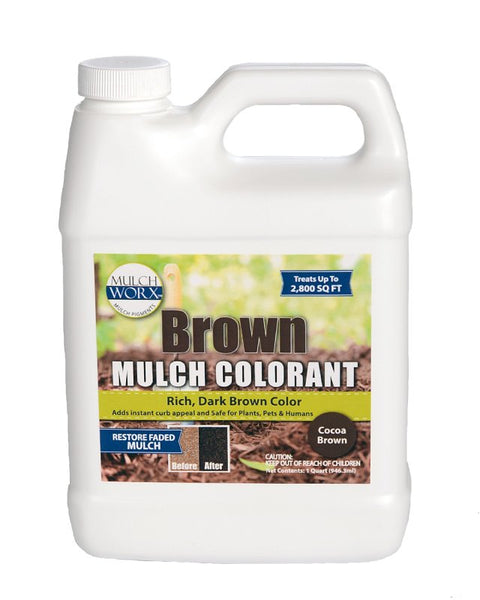Sanco 60010 Mulch Worx, Liquid, Brown, 1 qt Bottle