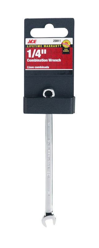 Ace Pro Series 1/4 in. x 1/4 in. SAE Alloy Steel Combination Wrench