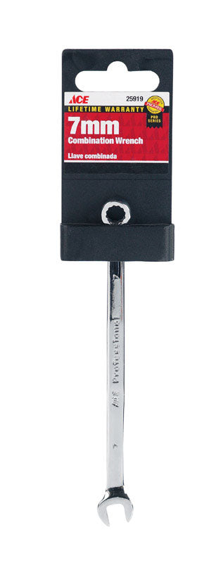 Ace Pro Series 7 mm x 7 mm Metric Alloy Steel Combination Wrench
