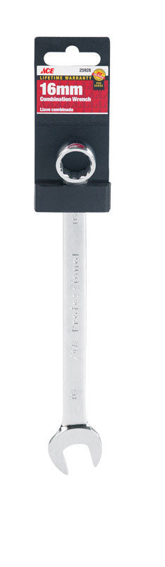 Ace Pro Series 16 mm x 16 mm Metric Alloy Steel Combination Wrench