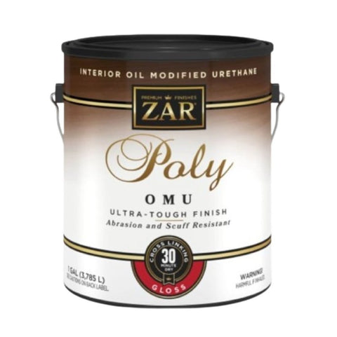 ZAR 36013 Polyurethane, Gloss, Liquid, Milky Clear, 1 gal, Can, Pack of 2
