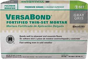 Custom VersaBond Flex Series MTSG25 Thin-Set Mortar, Gray, Powder, 25 lb, Bag