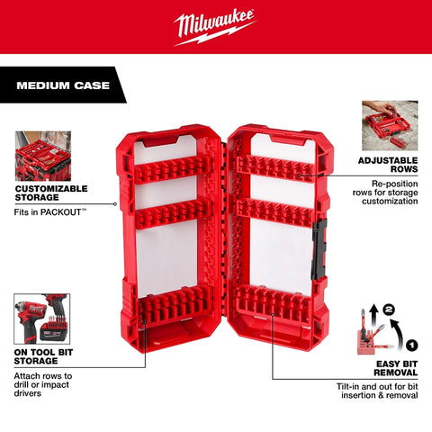 Milwaukee SHOCKWAVE Impact Duty 48-32-4010 Driver Bit Set, 54-Piece, All-Purpose, Steel
