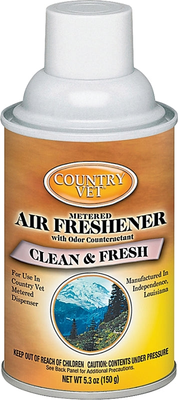 Country Vet 332502CVCA Air Freshener, 6.6 oz Can, Fresh Cotton