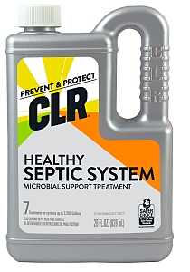 CLR SEP6 Septic Tank Cleaner, Liquid, Light Blue, Odorless, 28 oz Bottle
