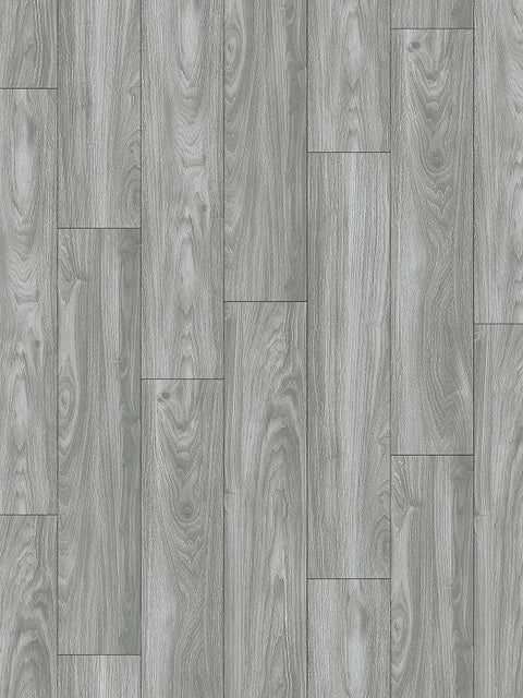 ProSelect Design ProFloor PF801 Flooring Plank, 48 in L, 7 in W, Stone Plastic Composite/Vinyl, Starlite Gray
