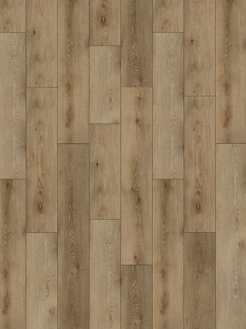 ProSelect Design ProFloor PF802 Flooring Plank, 48 in L, 7 in W, Stone Plastic Composite/Vinyl, Carolina Wood