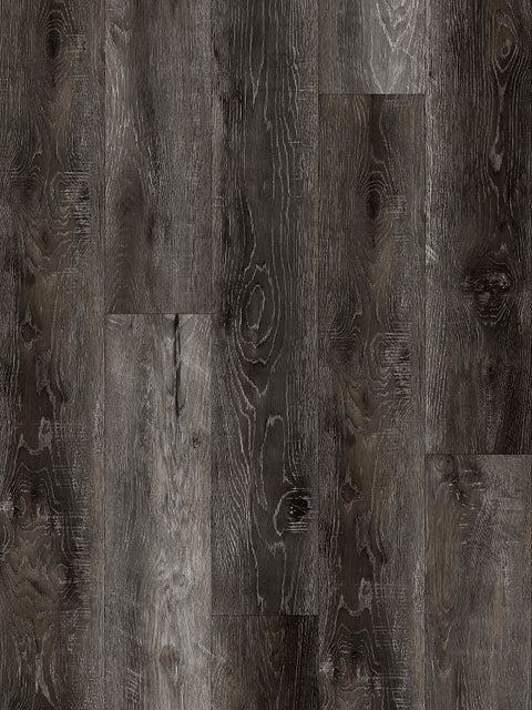 ProSelect Design ProFloor PF805 Flooring Plank, 48 in L, 7 in W, Stone Plastic Composite/Vinyl, Stormy Gray
