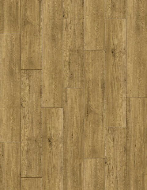 ProSelect Design ProFloor PF902 Flooring Plank, 60 in L, 9 in W, Stone Plastic Composite/Vinyl, Natural Oak