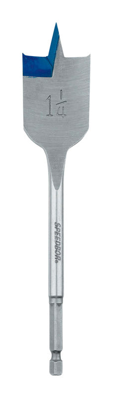 Irwin Speedbor Carbon Steel Hex 1-1/4 in. Dia. x 6 in. L Wood Boring Bit 1 pc.