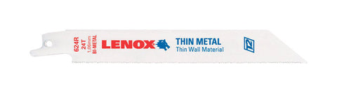 Lenox 6 in. L 24 TPI Bi-Metal Reciprocating Saw Blade 1 pk