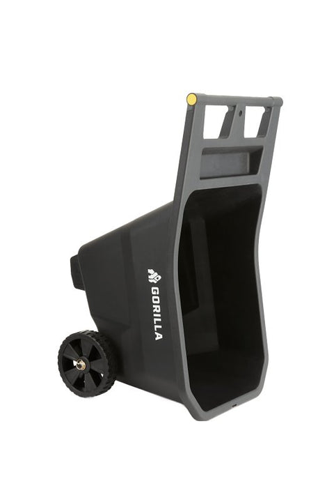 Gorilla Carts GCY Series GCY-45 Yard Cart, 300 lb, 4.5 cu-ft Deck, Polypropylene Deck, 2-Wheel, 9 in Wheel, Black