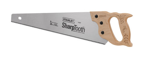 Stanley SharpTooth Hand Saw 20 in. L Wood Handle