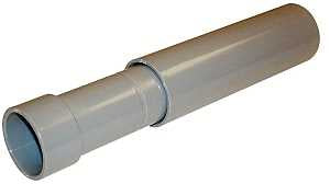 Carlon E945 E945D-CAR Expansion Coupling, 1/2 in Female Socket, 6 in L, PVC, Gray