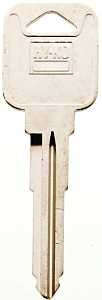 Hy-Ko 11010MZ19 Automotive Key Blank, Brass, Nickel, For: Mazda Vehicle Locks, Pack of 10