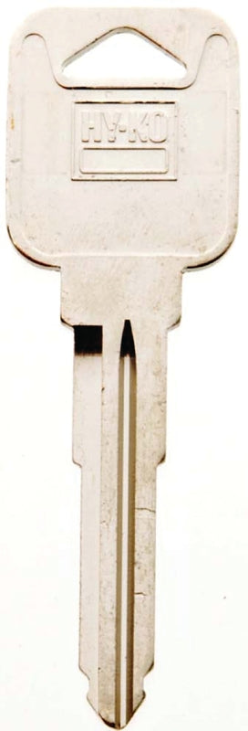Hy-Ko 11010MZ19 Automotive Key Blank, Brass, Nickel, For: Mazda Vehicle Locks, Pack of 10