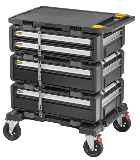 DEWALT DXL TOUGHSYSTEM 2.0 Series DWST60510 5-in-1 Modular Workstation, 32 gal, 25.8 in OAW, 39 in OAH, 34 in OAD, Black