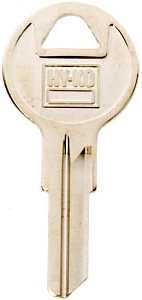Hy-Ko 11010Y14 Key Blank, Brass, Nickel, For: Yale Cabinet, House Locks and Padlocks, Pack of 10