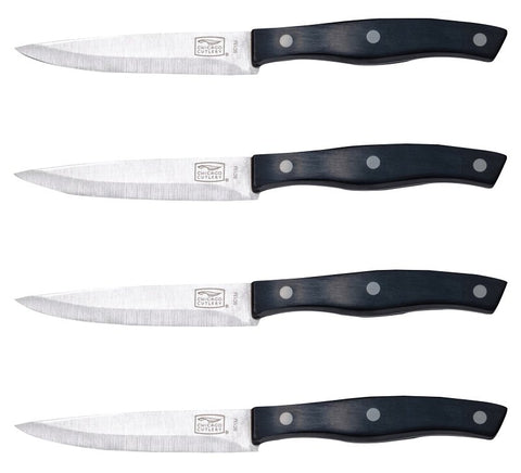 Chicago Cutlery Ellsworth 1137218 Steak Knife Set, 4 -Piece, Stainless Steel, Pack of 12