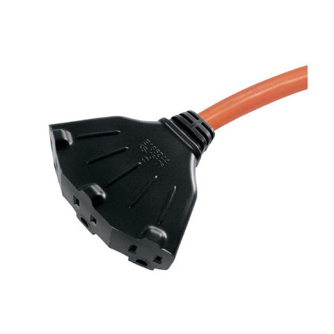 Ace Indoor and Outdoor Triple Outlet Cord 12/3 STW 2 ft. L Orange