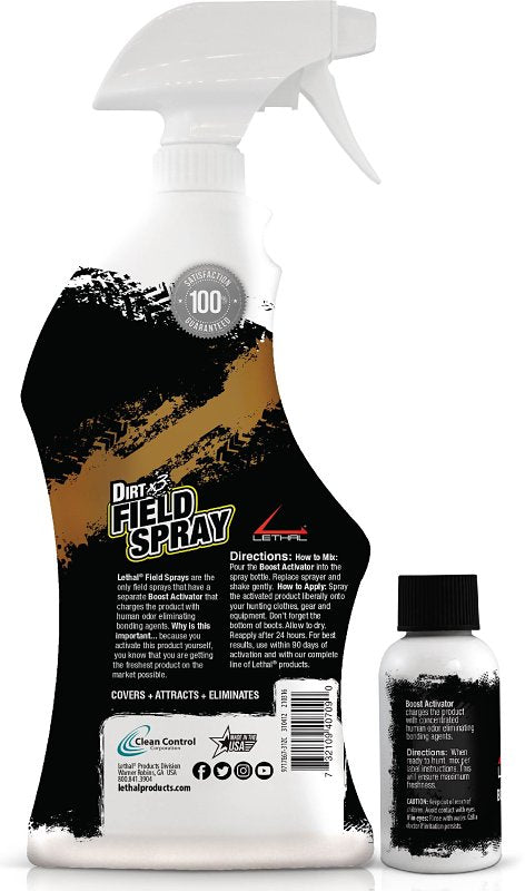 Lethal Dirt X3 717E67-31ZC Field Spray with Activator, Dirt, Liquid, 31 oz Bottle, Pack of 6