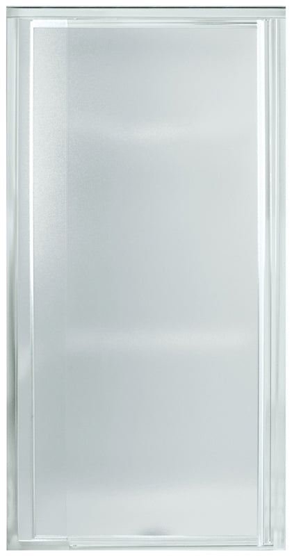 Sterling 1500D-31S Shower Door, 27-1/2 to 31-1/4 in W, 65-1/2 in H, Tempered Glass, Textured Glass, Framed Frame