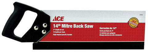 Ace Mitre Back Saw 14 in. L Plastic Handle