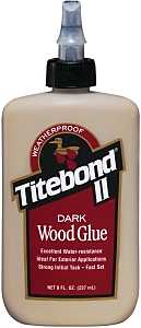 Titebond II 3703 Wood Glue, Brown, 8 oz Bottle