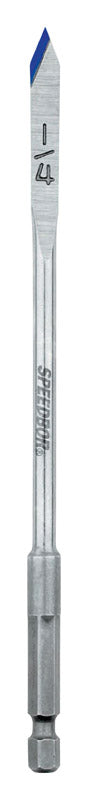 Irwin Speedbor 1/4 in. Dia. x 6 in. L Carbon Steel Wood Boring Bit 1 pc.