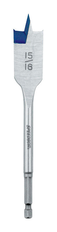 Irwin Speedbor 15/16 in. Dia. x 6 in. L Carbon Steel Wood Boring Bit 1 pc.