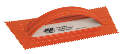 Marshalltown Nu-Pride Plastic V Notched Trowel 9-1/2 in. L x 4-1/2 in. W