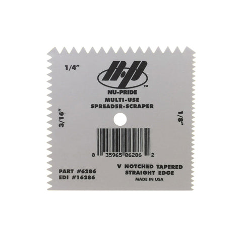 Marshalltown Nu-Pride Plastic Notched Spreader 4 in. L x 4 in. W