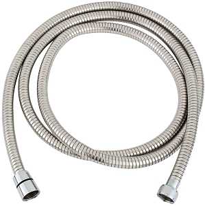 Whedon AF206C Shower Hose, Chrome Plated, For: Hand Shower Brackets, 1/2 in Connection, 78 to 100 in L Hose