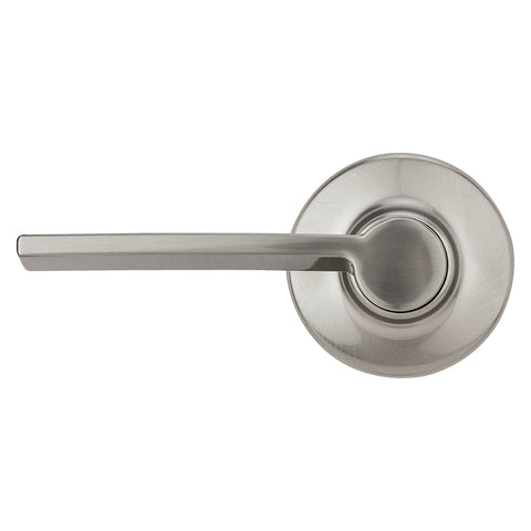 Kwikset 200LRL 15 CP V1 Passage Lever, Satin Nickel, Zinc, Residential, Reversible Hand, 3 Grade