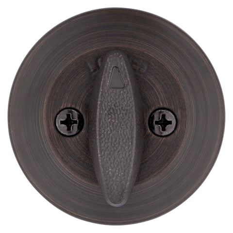Kwikset 660 11P RCAL RCS Deadbolt, Different, Smartkey Key, Steel, Venetian Bronze, 2-3/8 to 2-3/4 in Backset