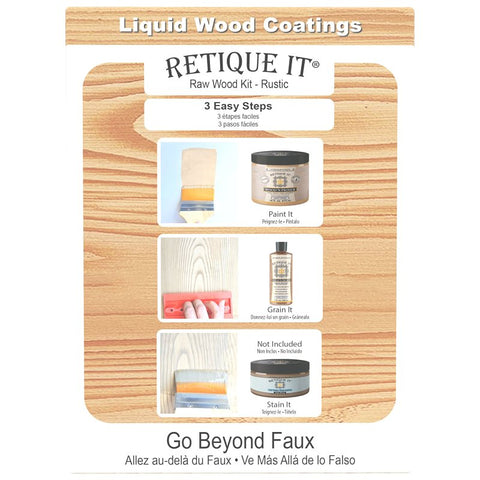 Retique It RQ-RW16-RUST-1B Raw Wood Kit, Matte