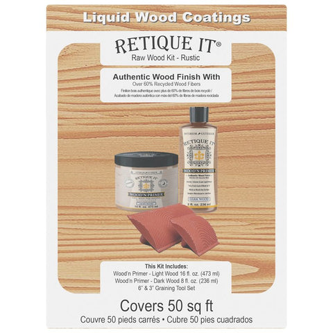 Retique It RQ-RW16-RUST-1B Raw Wood Kit, Matte