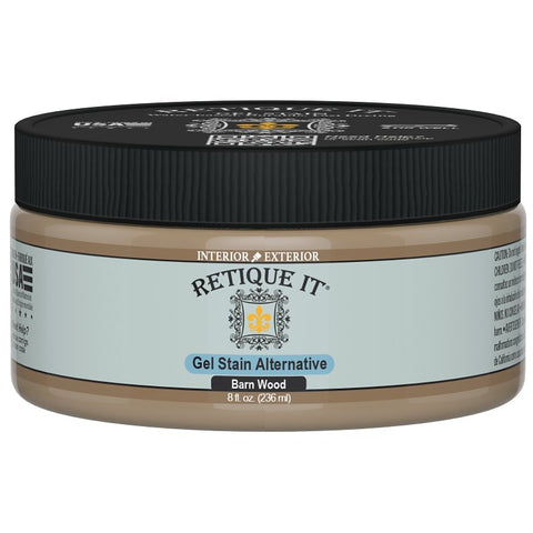 Retique It RQ-GS08-BARN-R8 Stain Alternative, Barn Wood, Gel, 8 oz