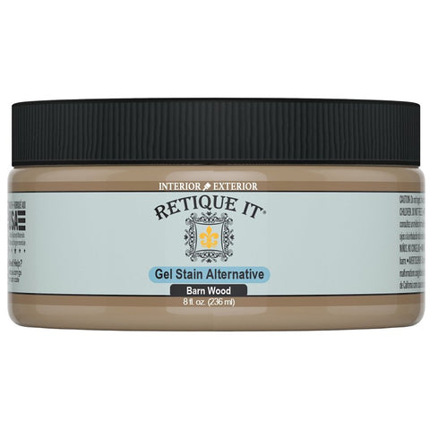 Retique It RQ-GS08-BARN-R8 Stain Alternative, Barn Wood, Gel, 8 oz