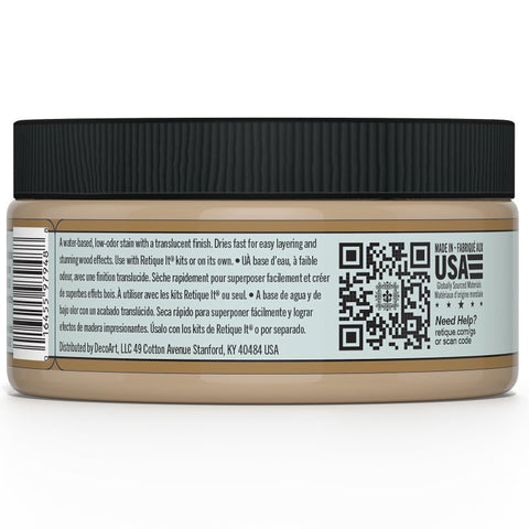 Retique It RQ-GS08-PECA-R8 Stain Alternative, Pecan, Gel, 8 oz