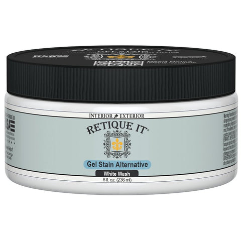 Retique It RQ-GS08-WWSH-R8 Stain Alternative, White Wash, Gel, 8 oz