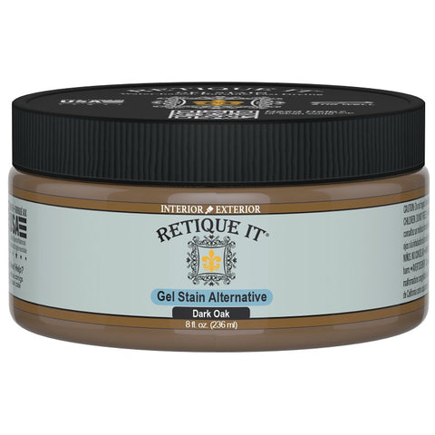 Retique It RQ-GS08-DOAK-R8 Stain Alternative, Dark Oak, Gel, 8 oz